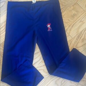 Landau blue bottoms uniforms men’s medium ole Miss rebels logo